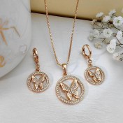 تصویر ست جواهرات زنانه ژوپینگ طرح پروانه ضد حساسیت 