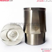 تصویر بوش و پیستون بهینه (با جای سوپاپ) پژو 405 و پارس و سمند با گژن پین عظام cylinder liner