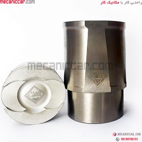 تصویر بوش و پیستون بهینه (با جای سوپاپ) پژو 405 و پارس و سمند با گژن پین cylinder liner