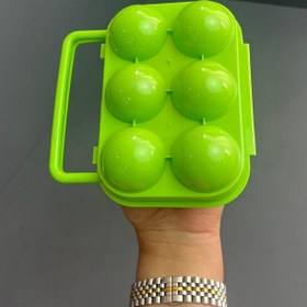 تصویر جا تخم مرغی سفری 6 تایی 