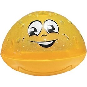 تصویر اسباب بازی حمام توپ آبپاش رنگی زرد 