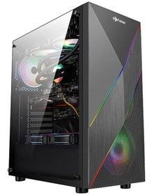 تصویر کیس گیمینگ نسلi3 14400f/RTX3080/H610/16G RAM/14 