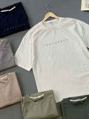 تصویر تیشرت مردانه مدل سرشانه افتاده universe 