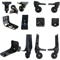 تصویر چرخ چمدان مدل D19 مجموعه ۴ عددی 