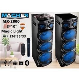 تصویر اسپیکر دو تیکه ایستاده MACHER مچر 2 ساب 12 مدل MR2800 