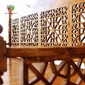 تصویر تخت سنتی چوبی سایز ۹۰ در ۲۰۰ کد ۲۹۵ 