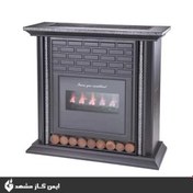 تصویر بخاری گازی ایمن گاز مشهد طرح آجرنما مدل شارین 32000 imen gas mashhad classic design model sharin 32000