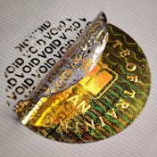 تصویر هولوگرام امنیتی دایره‌ای | لیبل گارانتی و اصالت کالا 