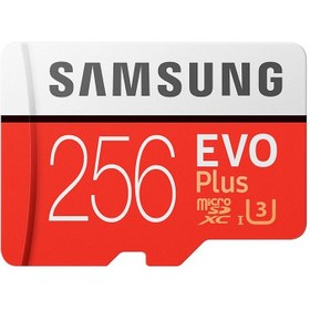 تصویر کارت حافظه سامسونگ microSDXC مدل EVO PLUS ظرفیت 256 گیگابایت 