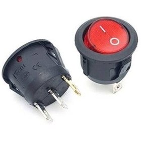 تصویر کليد راکر گرد چراغ دار 