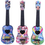 تصویر گیتار پلاستیکی اسباب بازی ارمغان تویز کد 601607 سایز 45 سانتی متر Armaghan Toys 45CM Guitar Toy Code 601607