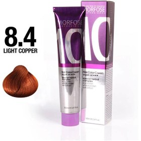 تصویر رنگ مو مورفس کد رنگ 8/4 Light Copper حجم 100 میلی‌لیتر 