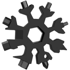 تصویر ابزار چندکاره هارمن مدل SNOW FLAKE BLACK 18 IN 1 
