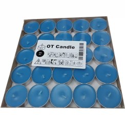 تصویر شمع وارمر آبی رنگ 50عددی otcandle(اوت کندل) 