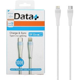 تصویر کابل تبدیل Type-C به لایتنینگ دیتا پلاس مدل DP32 طول 1 متر Data Plus DP32 Type-C to Lightning Cable 1M