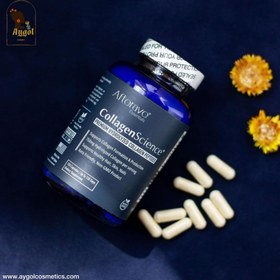 تصویر مکمل کلاژن ساینس افتر ایو مدل Afterave Essentials Collagen Science Premium Hydrolyzed Collagen Peptides Afterave Essentials Collagen Science Premium Hydrolyzed Collagen Peptides 120 Capsule