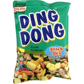 تصویر آجیل مخلوط دینگ دونگ با طعم چیپس و فر – ۱۰۰ گرم – Ding dong snack mix with chips &amp; curls 