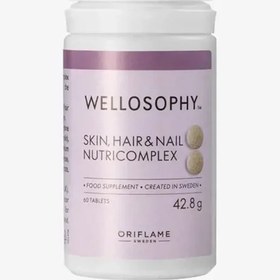 تصویر قرص های تخصصی تقویت مو و پوست و ناخن ولوسوفی اوریفلیم Wellosophy Skin, Hair & Nails Nourishing Complex