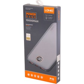 تصویر پاوربانک الدینیو مدل P10 ظرفیت 1۰۰۰۰ میلی آمپر ساعت LDNIO P10 10000mah Power bank