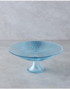 تصویر بشقاب ارائه شیشه AQUALUXE 30 سانتی متر آبی English Home 