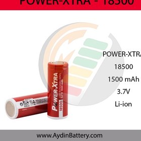 تصویر باتری لیتیومی قابل شارژ POWER XTRA 18500-1500 MAH 