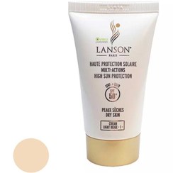 تصویر کرم ضد آفتاب لانسون رنگی شماره 1و1.5مخصوص پوست مختلط و چرب ULANSON UVA+UVB SPF50 اصلی 