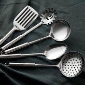 تصویر سرویس کفگیر ملاقه 5 پارچه کاراجا مدل Chef 