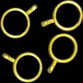 تصویر حلقه پلاستیکی طلایی ریل پانچ 