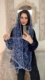 تصویر شال نخ اسلپ مروارید مشکی 