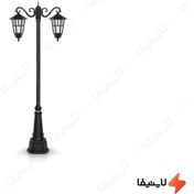 تصویر چراغ حیاطی ایستاده شب تاب مدل وندا SH-105920320 