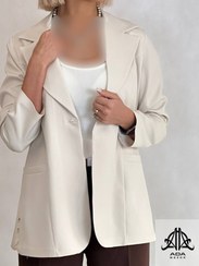 تصویر کت بیسیک زنانه رنگ کرم 