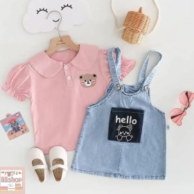 تصویر بلوز و سارافون جین 1163 