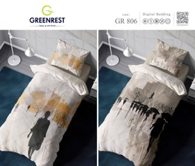 تصویر ست لحاف روتختی دیجیتال یک نفره گرین رست - GR8 Greenrest digital single bed set