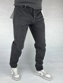 تصویر شلوار مام فیت مردانه ذغالی | ساده | 144 