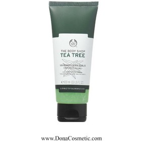 تصویر اسکراب چای سبز ضد لک و منافذ پر کن بادی شاپ The Body Shop Tea Tree Squeaky Clean Scrub