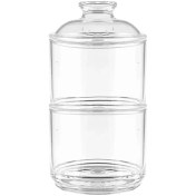 تصویر شکلات خوری لیمون مدل دو طبقه کد 2109 ظرف شکلات خوری 2 طبقه اکرولیک