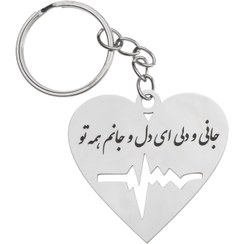 تصویر جاکلیدی گیوی مدل قلب و ضربان جانی و دلی ای دل و جانم همه تو کد H001 