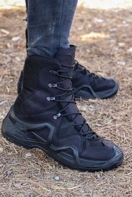 تصویر چکمه مردانه چرم ضد آب تاکتیکال هانتر P اسکوتر Scooter 