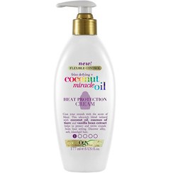 تصویر اسپری آبرسان مو روغن نارگیل ogx مدل coconut oil حجم 177 میلی لیتر ogx flexible hold hair spray model coconut miracle oil 177ml