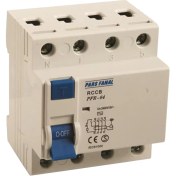 تصویر کلید محافظ جان پارس فانال 100 آمپرچهار پل مدل PFR-4P-30MA برند پارس فانال
