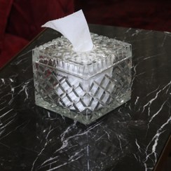 تصویر جا دستمال کاغذی مربع طرح لوزی 