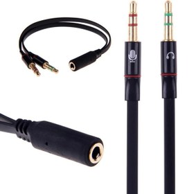 تصویر تبدیل سوکت 3.5 سه خط ماده به دو سر نر 3.5 میلی متری برند ZICO ZICO 3.5MM Extension Headphone Audio Splitter