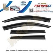 تصویر بادگیر خودرو اسپویلر پنجره MUGEN TOYOTA COROLLA CROSS 2022 > 4 تیکه FERMEQ 