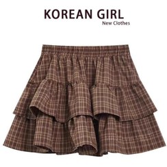 تصویر دامن کوتاه چارخونه پینترستی 