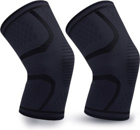 تصویر Levada Plus knee Brace (بسته 2) - آستین فشرده سازی زانو - زانو مراقبت از ورزش - برای مردان و زنان - ارسال 20 روز کاری LEVADA PLUS Knee Brace (Pack of 2) - Knee Compression Sleeve - Sports Care Knee - for Men and Women, Running, Indoor & Outdoor Sports, Gym, Cycling, Football, Basketball and Weightlifting (L)