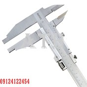 تصویر کولیس ASIMETO فک بلند با فک بالا استنلس استیل تیپ میتوتویو و هلیوس با دقت ۰,۰۲( در ۴ سایز مختلف) 