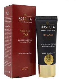 تصویر کرم ضد آفتاب رنگی پوست خشک و حساس بژ طبیعی رزالیا شماره ۲ Rozalia Rosa Sun Screen Dry & Sensitive Skin SPF50 | NATURAL BEIGE