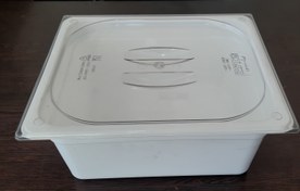 تصویر لگن بن ماری ۱/۲ عمق ۲۰ پلی کربنات مشکی 