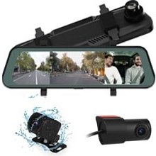 تصویر دوربین آینه ای سه دوربین خودرو 10 اینچی مدل C979 CAR DVR Mirror 10 Inch 3 Camera