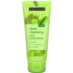 تصویر اسکراب سم زدای بدن چای سبز 175میل فریمن Freeman Green Tea Body Detox Scrub 175 ml